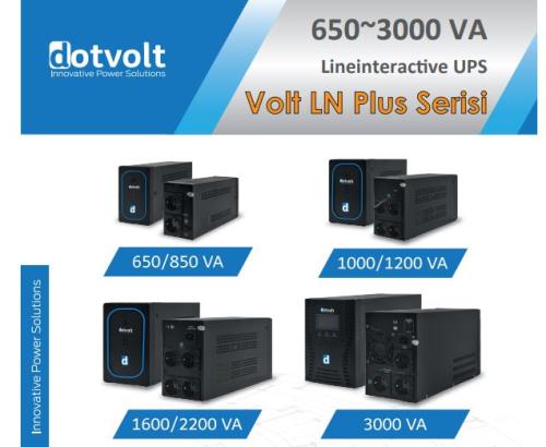 DOTVOLT VOLT LN PLUS 1600 VA Line İnteractive Ups Güç Kaynağı UPS.ON.0012
